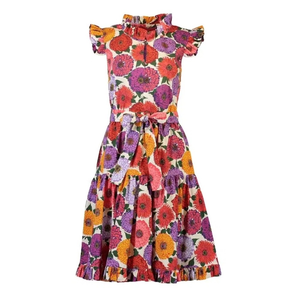 La DoubleJ Floral Mini Dress in Multi-Colored Bloom